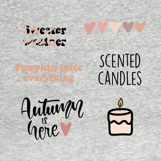 Fall/Autumn Themed Sticker Pack by Slletterings